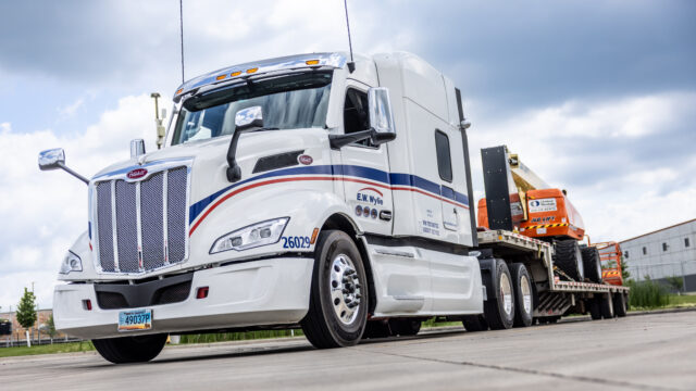 Wylie glass truck on the road.
